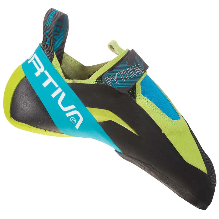 Apple Green/Tropic Blue Men's La Sportiva Python Climbing Shoes | 80462-UJGX