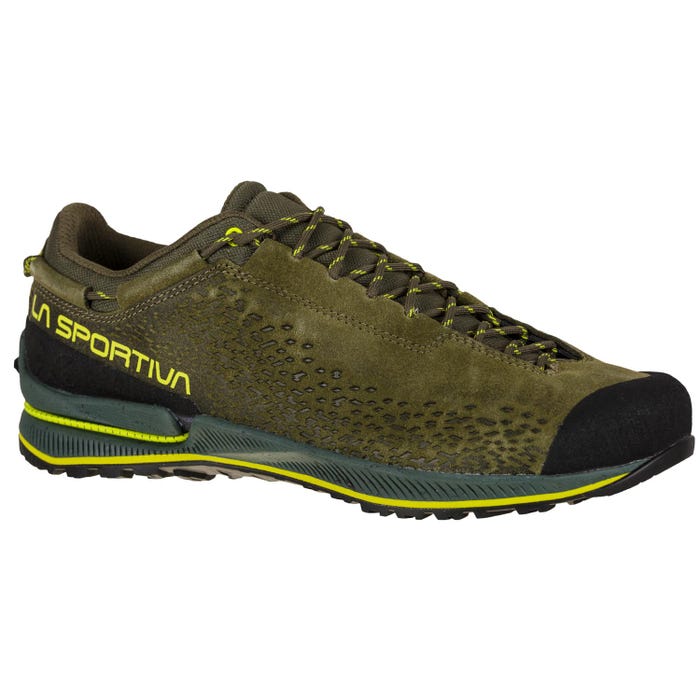 Beetle/Citrus Men's La Sportiva TX2 Evo Leather Approach Shoes | 13705-SPKB