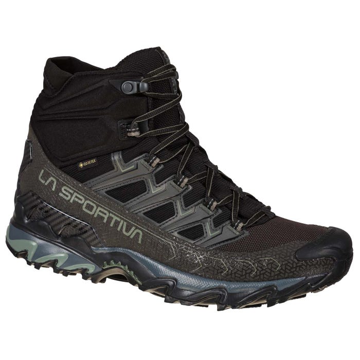 Black/Clay Men's La Sportiva Ultra Raptor II Mid GTX Hiking Boots | 36817-MYUW