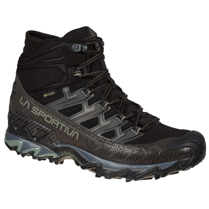 Black/Clay Men's La Sportiva Ultra Raptor II Mid Wide GTX Hiking Boots | 59731-RHEM