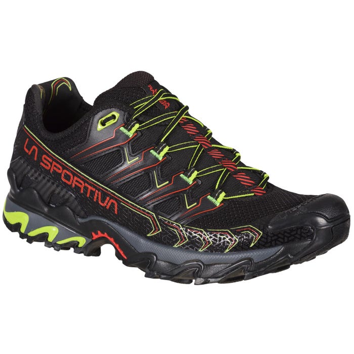 Black/Neon Men's La Sportiva Ultra Raptor II Mountain Running Shoes | 78406-KSJD