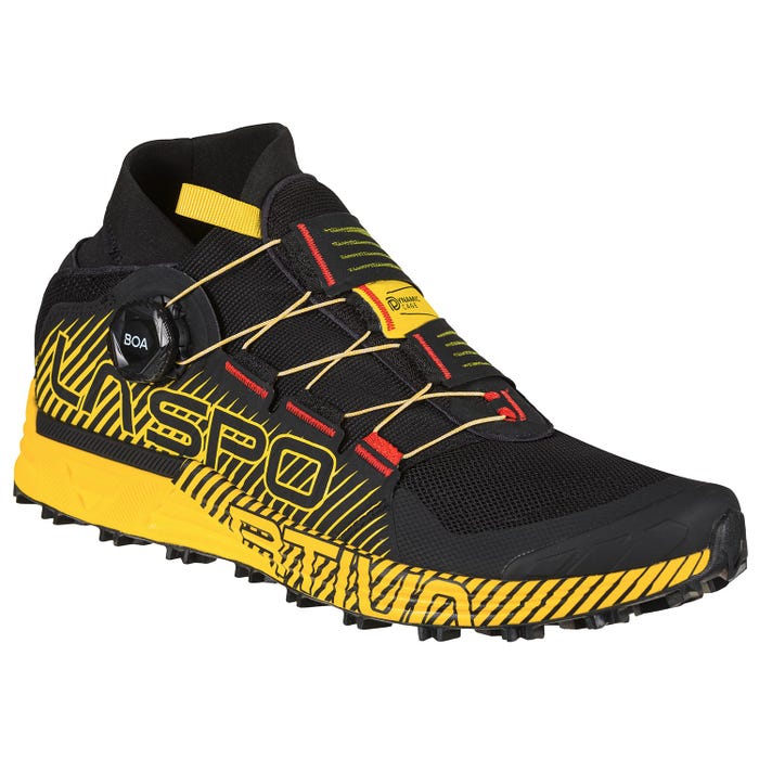 Black/Yellow Men's La Sportiva Cyklon Mountain Running Shoes | 39027-NBCF