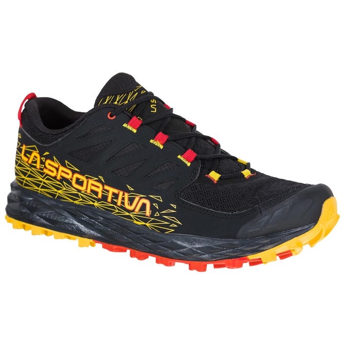 Black/Yellow Men's La Sportiva Lycan II Mountain Running Shoes | 87190-FOVM