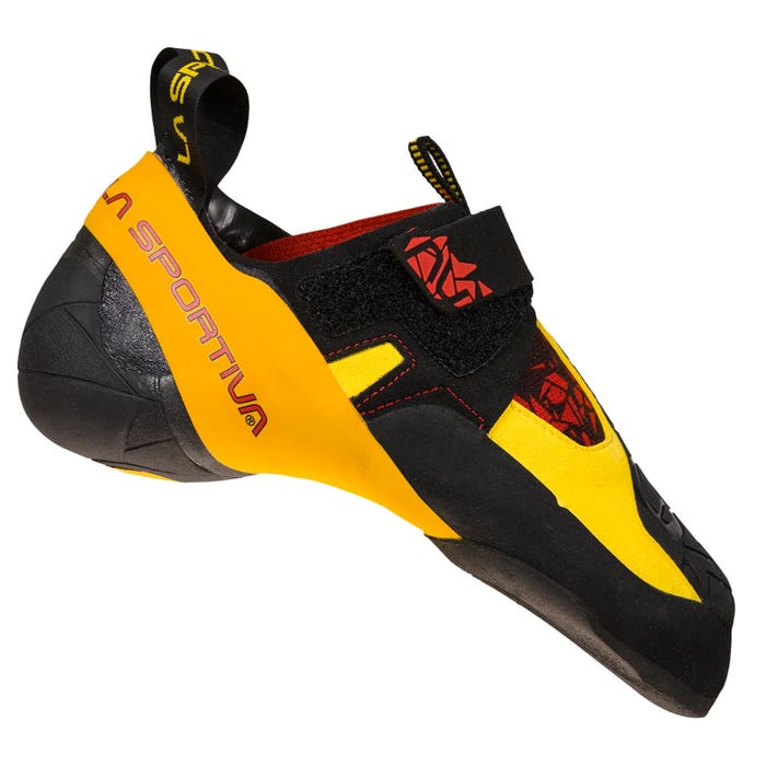 Black/Yellow Men's La Sportiva Skwama Climbing Shoes | 80476-NULV