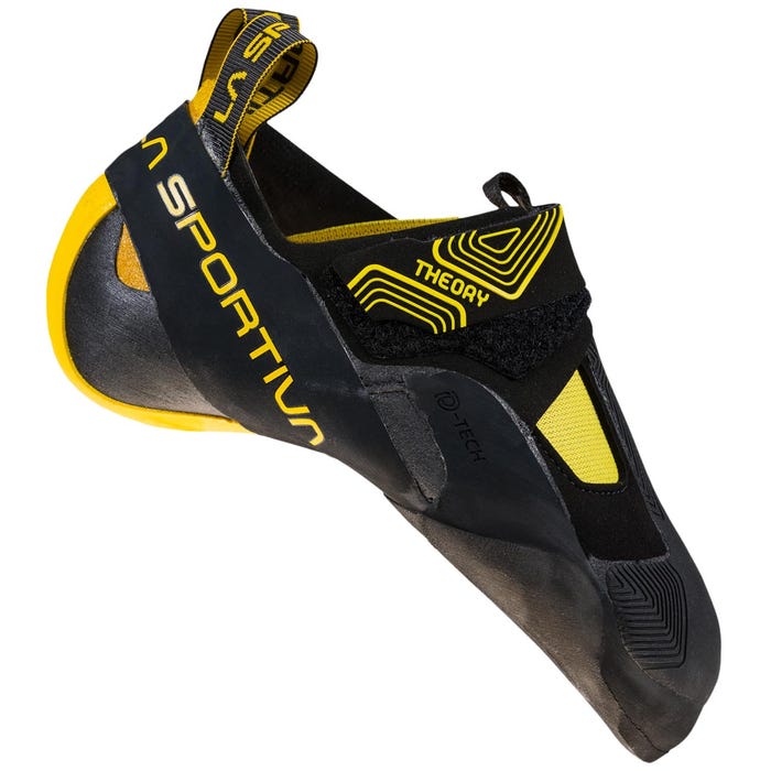 Black/Yellow Men's La Sportiva Theory Climbing Shoes | 32041-IYUQ