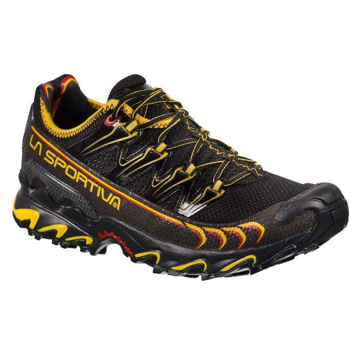 Black/Yellow Men's La Sportiva Ultra Raptor Mountain Running Boots | 64190-DBNV