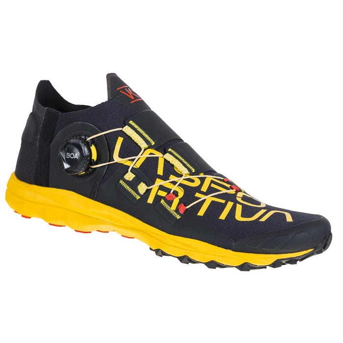 Black/Yellow Men's La Sportiva VK Boa® Mountain Running Shoes | 84275-GNMC