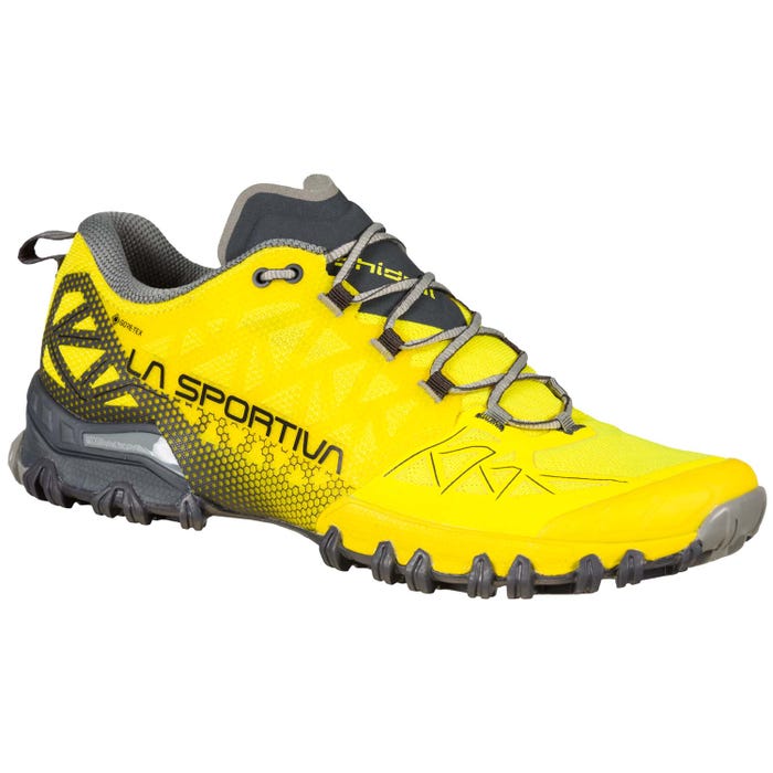 Blaze/Carbon Men's La Sportiva Bushido II GTX Mountain Running Shoes | 31098-QDHV