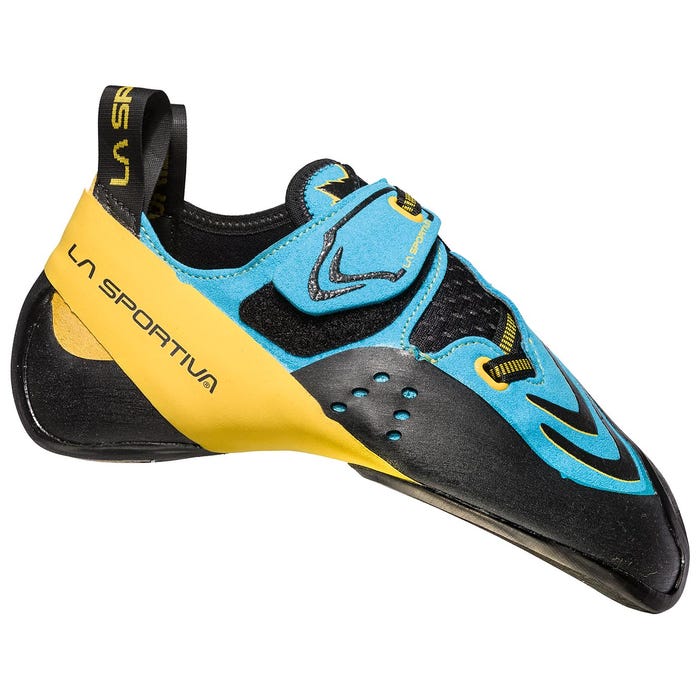 Blue/Yellow Men's La Sportiva Futura Climbing Shoes | 89703-DOXY