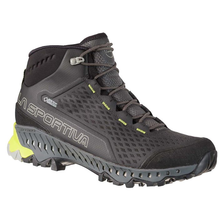 Carbon/Apple Green Men's La Sportiva Stream Gtx Hiking Boots | 64389-KTMX