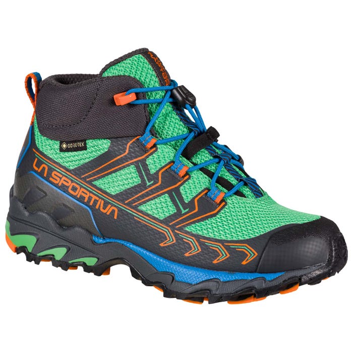Carbon/Flame Kid La Sportiva Ultra Raptor II Mid JR Gtx Hiking Boots | 12840-VKZX