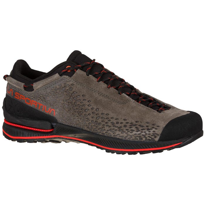 Carbon/Goji Men's La Sportiva TX2 Evo Leather Approach Shoes | 71956-EKGU