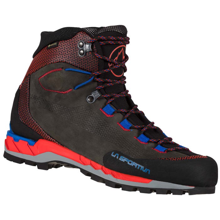 Carbon/Goji Men's La Sportiva Trango Tech Leather Gtx Mountaineering Boots | 39128-AXTY