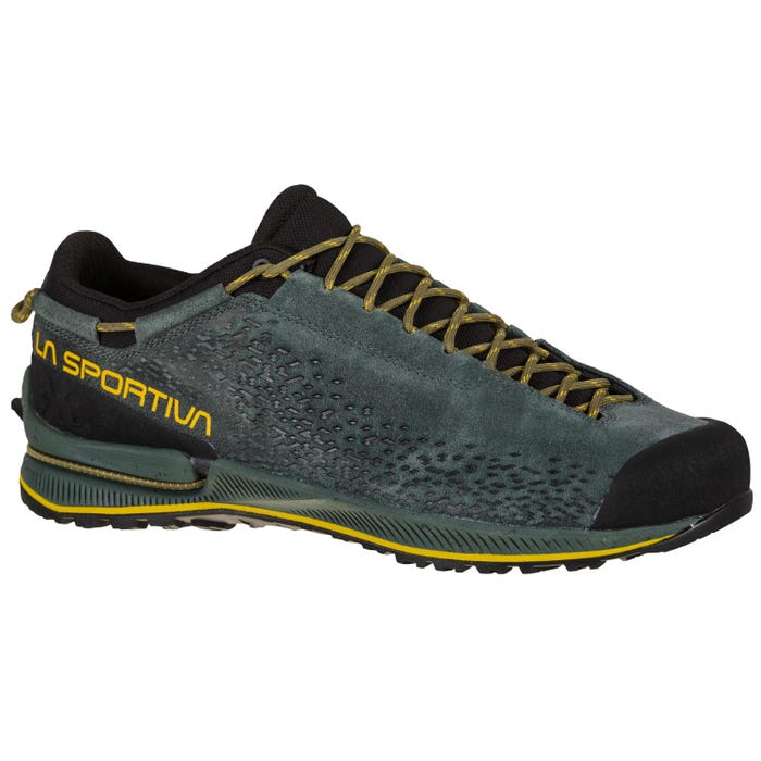 Charcoal/Moss Men's La Sportiva TX2 Evo Leather Approach Shoes | 07854-PVZN