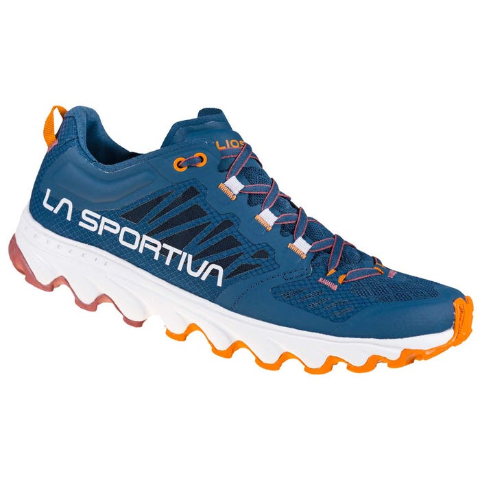 Denim/Rouge Women's La Sportiva Helios III Mountain Running Shoes | 57341-ZBAQ