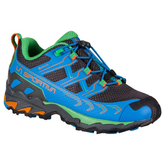Electric Blue/Flame Kid La Sportiva Ultra Raptor II JR Gtx Hiking Shoes | 16820-TLIE
