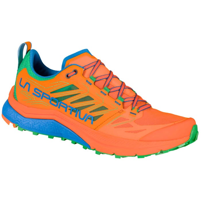 Flame/Electric Blue Men's La Sportiva Jackal Mountain Running Shoes | 27495-HROL