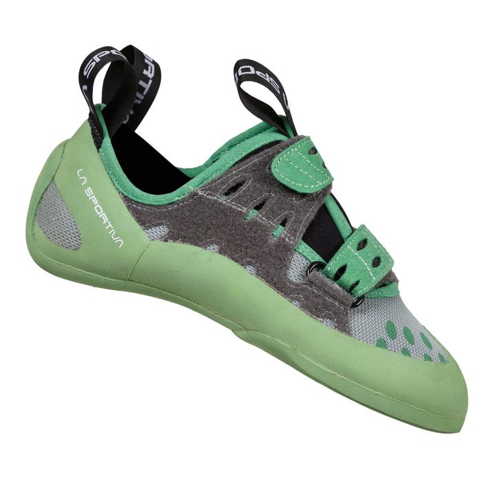 Grey/Sage Women's La Sportiva GeckoGym Vegan Climbing Shoes | 81932-XNKO