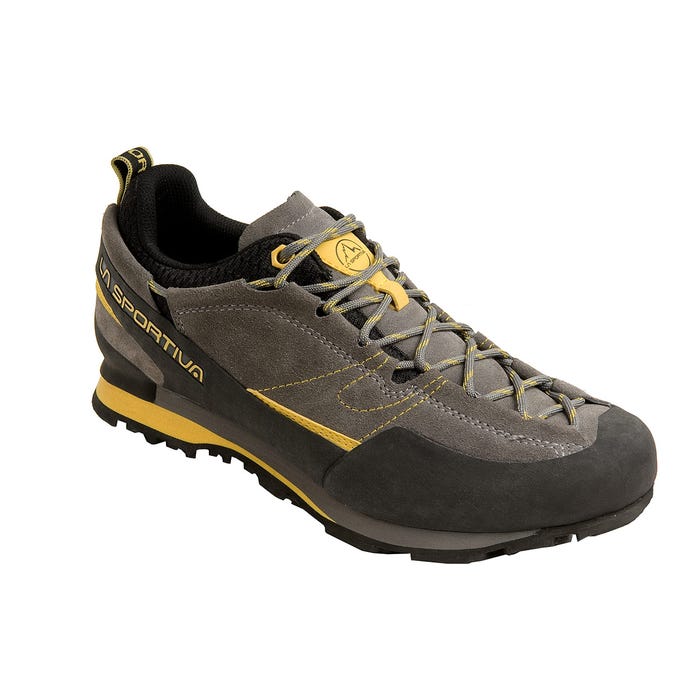 Grey/Yellow Men's La Sportiva Boulder X Approach Shoes | 34975-IRAJ