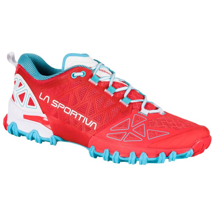 Hibiscus/Malibu Blue Women's La Sportiva Bushido II Mountain Running Shoes | 08914-WEOU