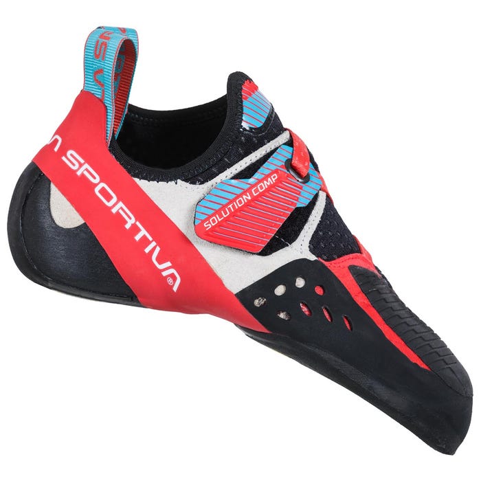 Hibiscus/Malibu Blue Women's La Sportiva Solution Comp Climbing Shoes | 18926-XACJ