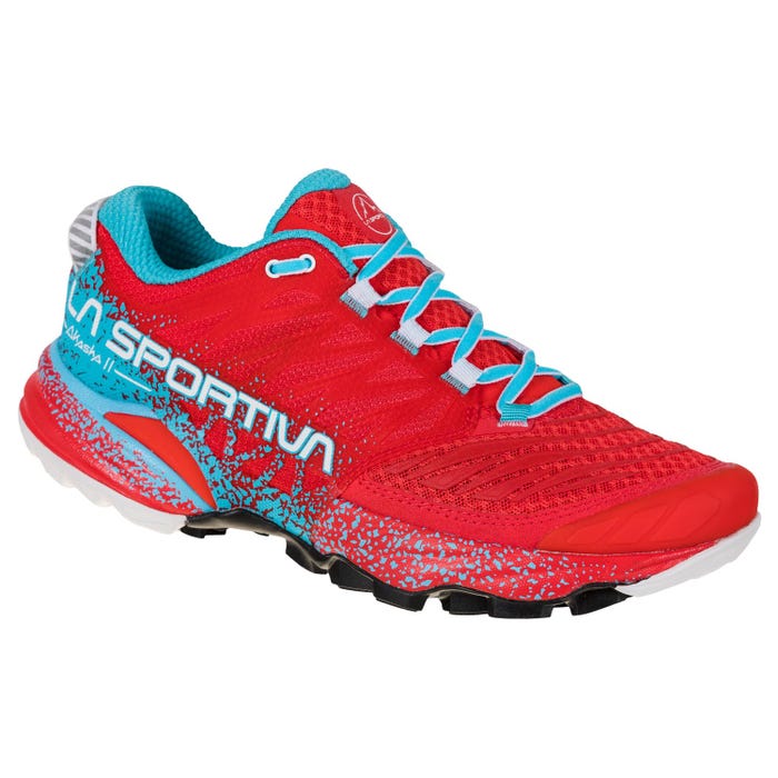 Hibiscus/Malibu Blue Women's La Sportiva Akasha II Mountain Running Shoes | 95413-ESUM