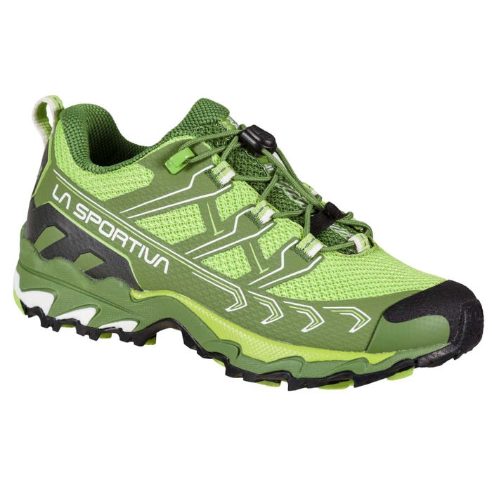 Kale/Lime Green Kid La Sportiva Ultra Raptor II JR Hiking Shoes | 78462-CKHI