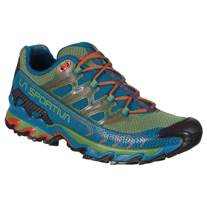 Kale/Space Blue Men's La Sportiva Ultra Raptor II Mountain Running Shoes | 83645-FDYV
