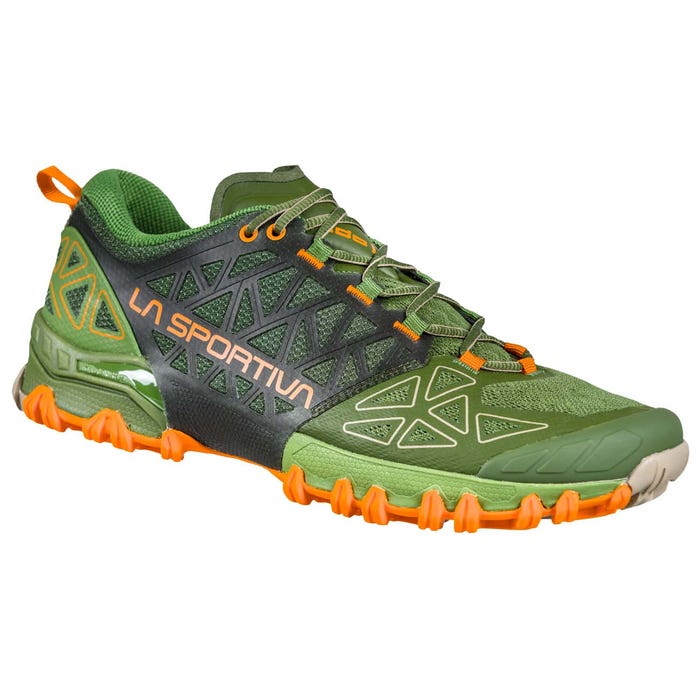 Kale/Tiger Men's La Sportiva Bushido II Mountain Running Shoes | 81597-NUHZ