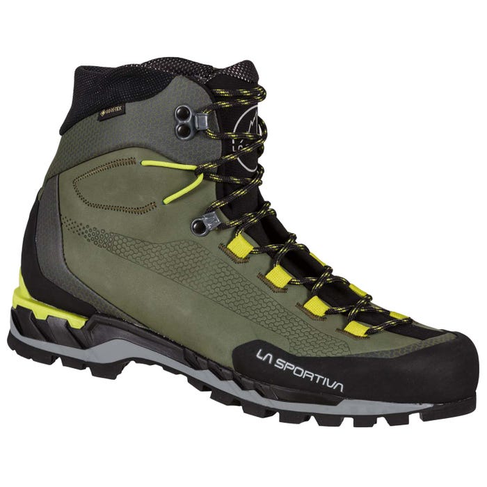 Lichen/Citrus Men's La Sportiva Trango Tech Leather Gtx Mountaineering Boots | 42930-XCBO