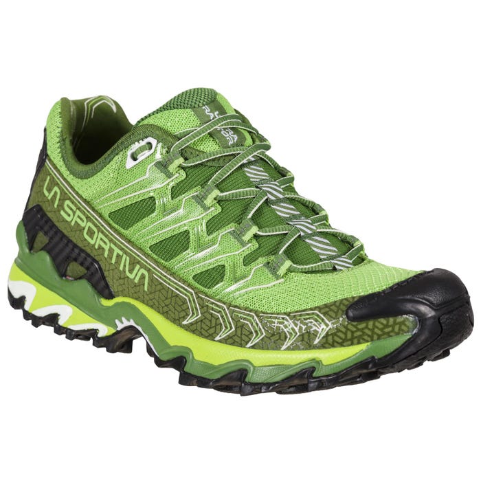 Lime Green/Kale Women's La Sportiva Ultra Raptor II Mountain Running Shoes | 80164-YBHI