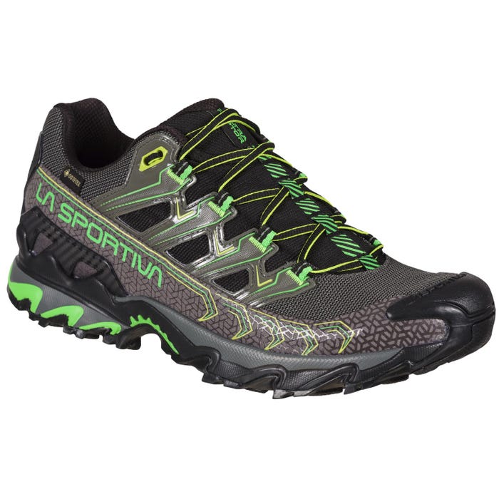 Metal/Flash Green Men's La Sportiva Ultra Raptor II Gtx Hiking Shoes | 73682-BNCJ