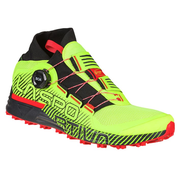 Neon/Goji Men's La Sportiva Cyklon Mountain Running Shoes | 09456-AGFB