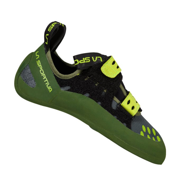 Olive/Neon Men's La Sportiva GeckoGym Vegan Climbing Shoes | 40821-DBZV