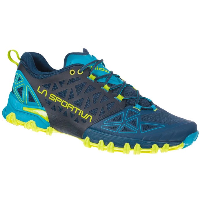 Opal/Apple Green Men's La Sportiva Bushido II Mountain Running Shoes | 13649-TYED