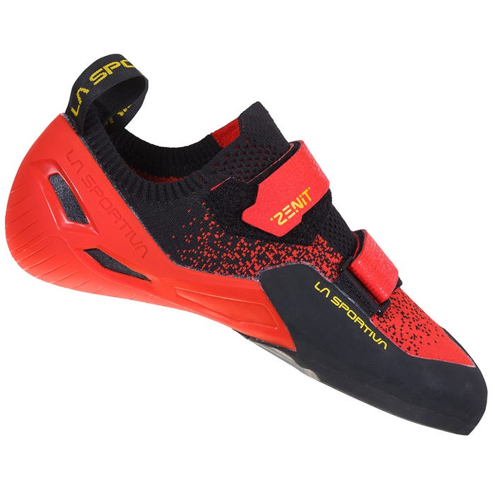 Poppy/Black Men's La Sportiva Zenit Climbing Shoes | 02493-LAGM