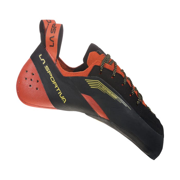 Red/Black Men's La Sportiva Testarossa Climbing Shoes | 14507-TCFN