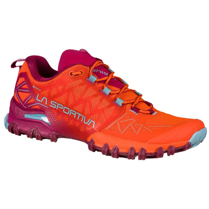 Red Plum/Paprika Women's La Sportiva Bushido II GTX Mountain Running Shoes | 42610-OVJF