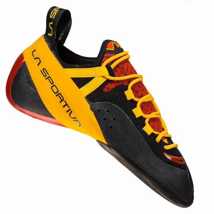 Red/Yellow Men's La Sportiva Genius Climbing Shoes | 69403-TCFE