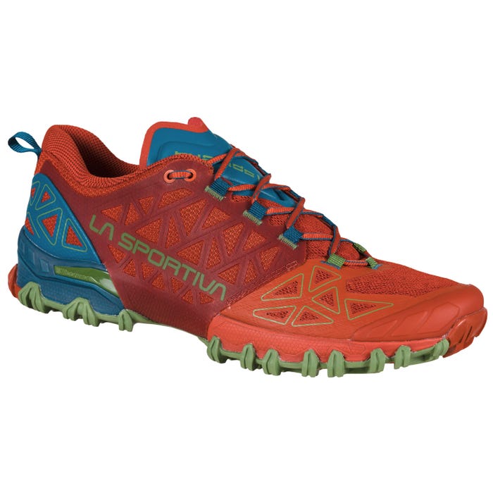 Saffron/Kale Men's La Sportiva Bushido II Mountain Running Shoes | 15063-POSA