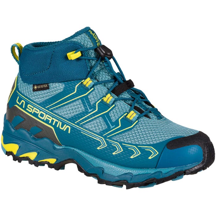 Space Blue/Blaze Kid La Sportiva Ultra Raptor II Mid JR Gtx Hiking Boots | 81492-HKQE