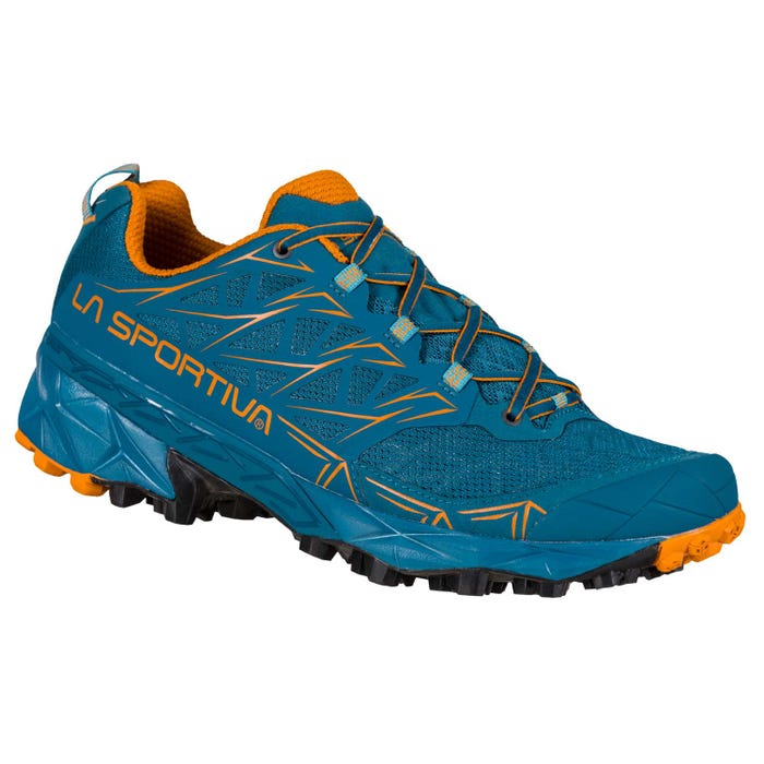 Space Blue/Maple Men's La Sportiva Akyra Mountain Running Shoes | 72941-CXQL