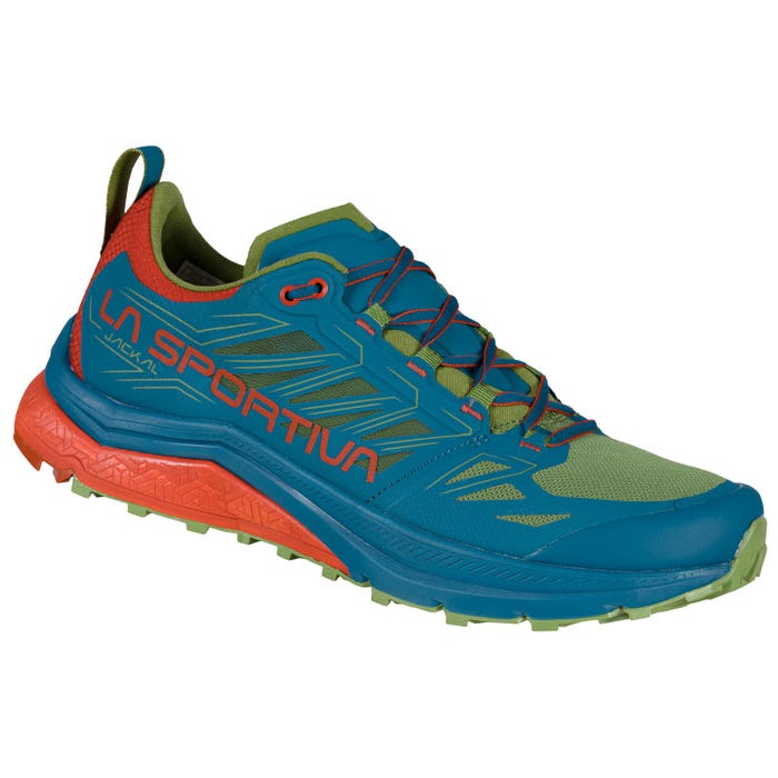 Space Blue/Saffron Men's La Sportiva Jackal Mountain Running Shoes | 12785-IMKV