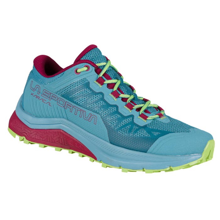 Topaz/Red Plum Women's La Sportiva Karacal Mountain Running Shoes | 10639-FTUC