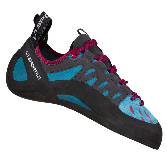 Topaz/Red Plum Women's La Sportiva Tarantulace Climbing Shoes | 35491-YFCJ