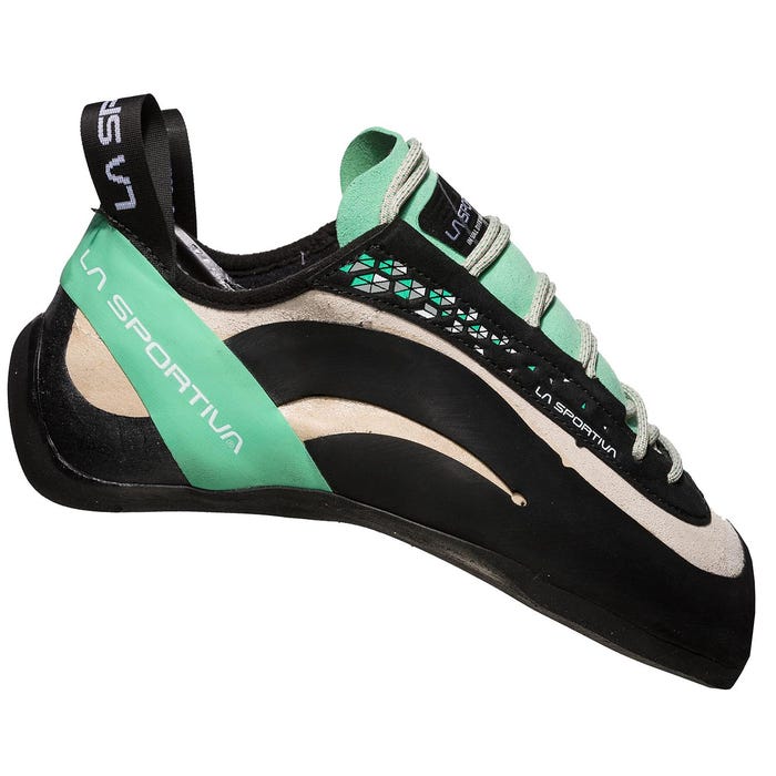 White/Jade Green Women's La Sportiva Miura Climbing Shoes | 53296-NZQE