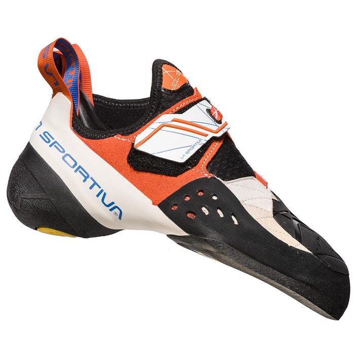 White/Lily Orange Women's La Sportiva Solution Climbing Shoes | 98517-CNUR